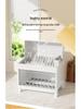 Kitchen Bowl & Chopstick Storage Rack with Lid for Tableware and Dish Draining