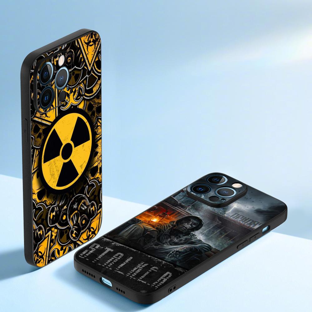Game Stalker 2 hot pattern design Phone Case For iPhone 16 16e 15 14 13 12 11 Plus Mini Pro Max Soft black Shockproof Cover