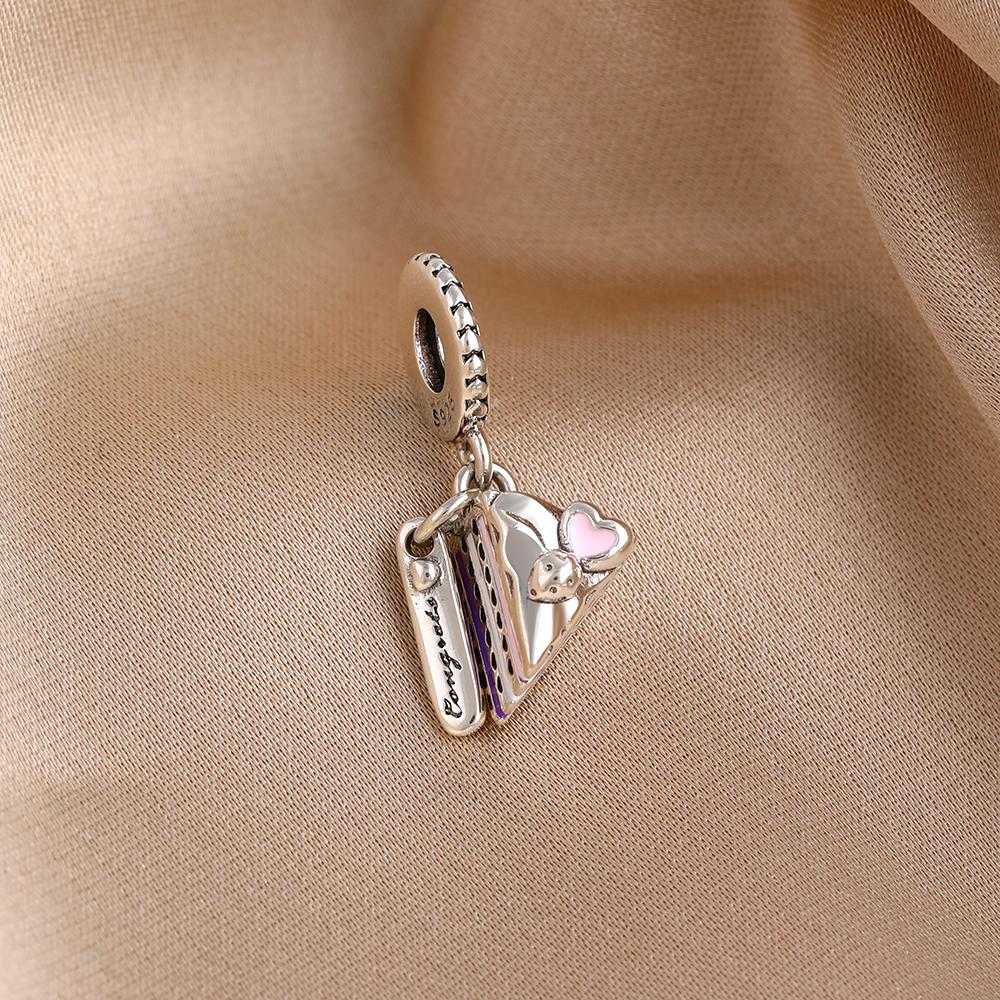New 925 Silver Happy Birthday Cake Food Series Pendant Number Beads Fit Exquisite Bracelet Women Diy Jewelry Gift Ice Cream Charm