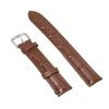 Watch Band PU Leather Alloy Pin Buckle Sweatproof Soft Breathable Replacement WatchbandBrown