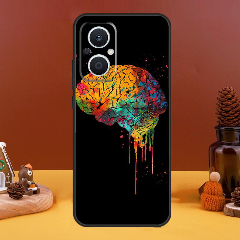 Human Heart Brain Lungs Case For OPPO Reno 10 Pro 11 F 4 5 6 7 8 Lite 4Z 5Z 8T OPPO Find X5 X2 X3 Lite X6 Pro Cover