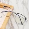 Fashion unisex square Plain glasses for men women Metal frame glasses for party eyeglasses Gentle Black eyebrow frame
