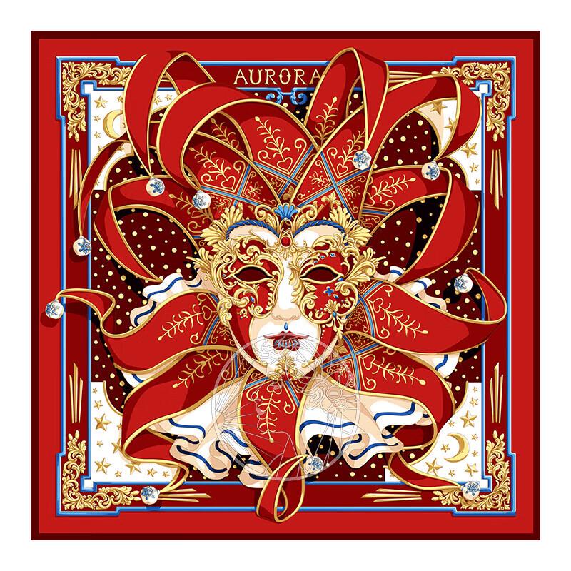 Aurora Venice Mask Silk Scarf
