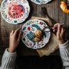 European Style Dinner Plate Ceramic Plates Household Restaurant Design Steak Pasta Dishes Living Room Tableware Set Modern Decor