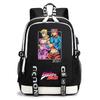 Anime JoJo Print Lightweight Student Backpack Casual Daypack for Teen Kids Junior School Bag
