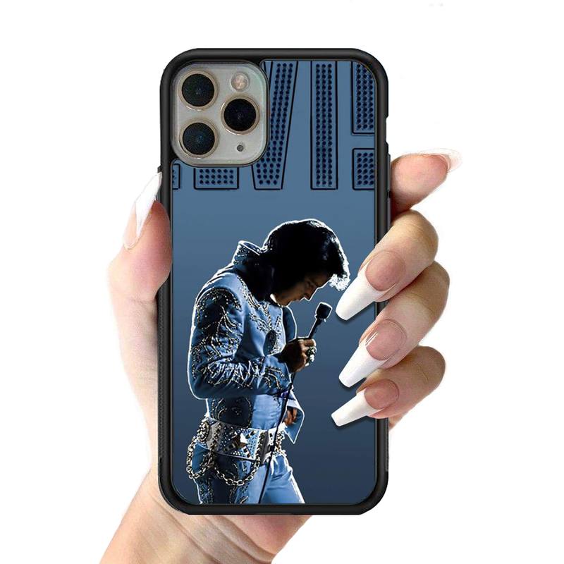 Elvis Presley Singer Phone Case Silicone PC+TPU Case for iPhone 11 12 13 Pro Max 8 7 6 Plus X SE XR Hard Fundas