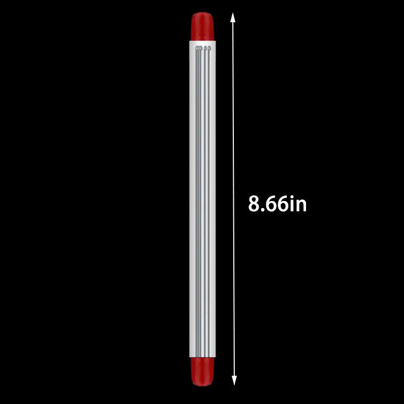 20Cm Core 5 Buckets Stainless Steel Through Earthworm Air Needle Stainless Steel Bait On Fishing Gear Accessories