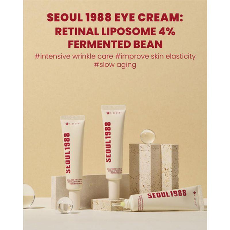 KSECRET SEOUL 1988 Eye Cream : Retinal Liposome 4% + Fermented Bean