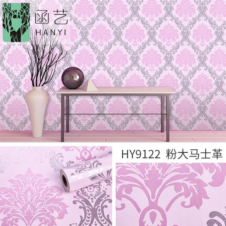 45cm*10m/1 Rolle Europäischer Stil Retro Dekorieren Hintergrundwand Hibiskus Wandbilder Tapete Wohnzimmer Kreative Hauswandaufkleber