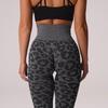 Womens Snowflake Leopard Print Seamless Yoga Pants High Waisted 9 Length Athletic Leggings