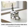 Cat Figurine Polka Dot Statue Decor Resin Cute for Tabletop, Bookshelf