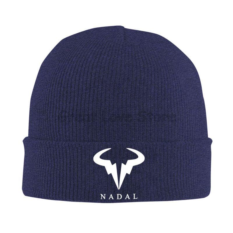 Rafael Nadal RN Rafa Nadruk Czapki Zimowe Dzianinowa Czapka Graficzne Czapki Beanie Czapka Z Daszkiem Jesień Zima Fajne Unisex Kpop Ciepła Miękka Czapka