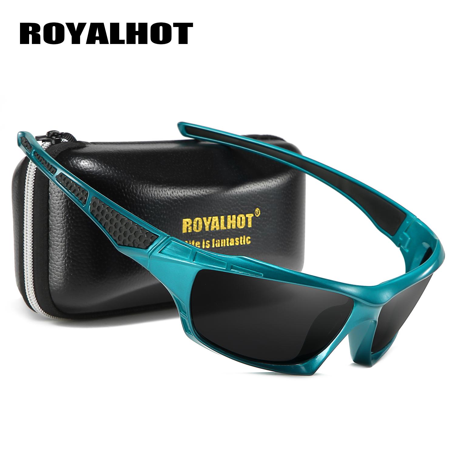 RoyalHot унисекс поляризационные новые спортивные солнцезащитные очки в стиле ретро — фото 23