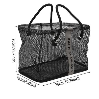Großvolumige Tragbare Kosmetiktasche Reise-Waschtasche Transparente Netztasche Badezimmer-Duschbeutel Unisex Toilettenartikel-Organizer