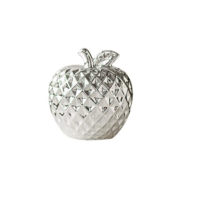 Apple Ceramic Statue Collection Minimalist Simple Desktop Ornament for Centerpiece Fireplace Desk Cabinet Christmas Gift