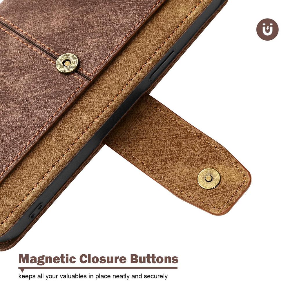 Compatible with Infinix Hot 50/Note 40: Zero10 Flip Leather Case with Card Slot and Stand.