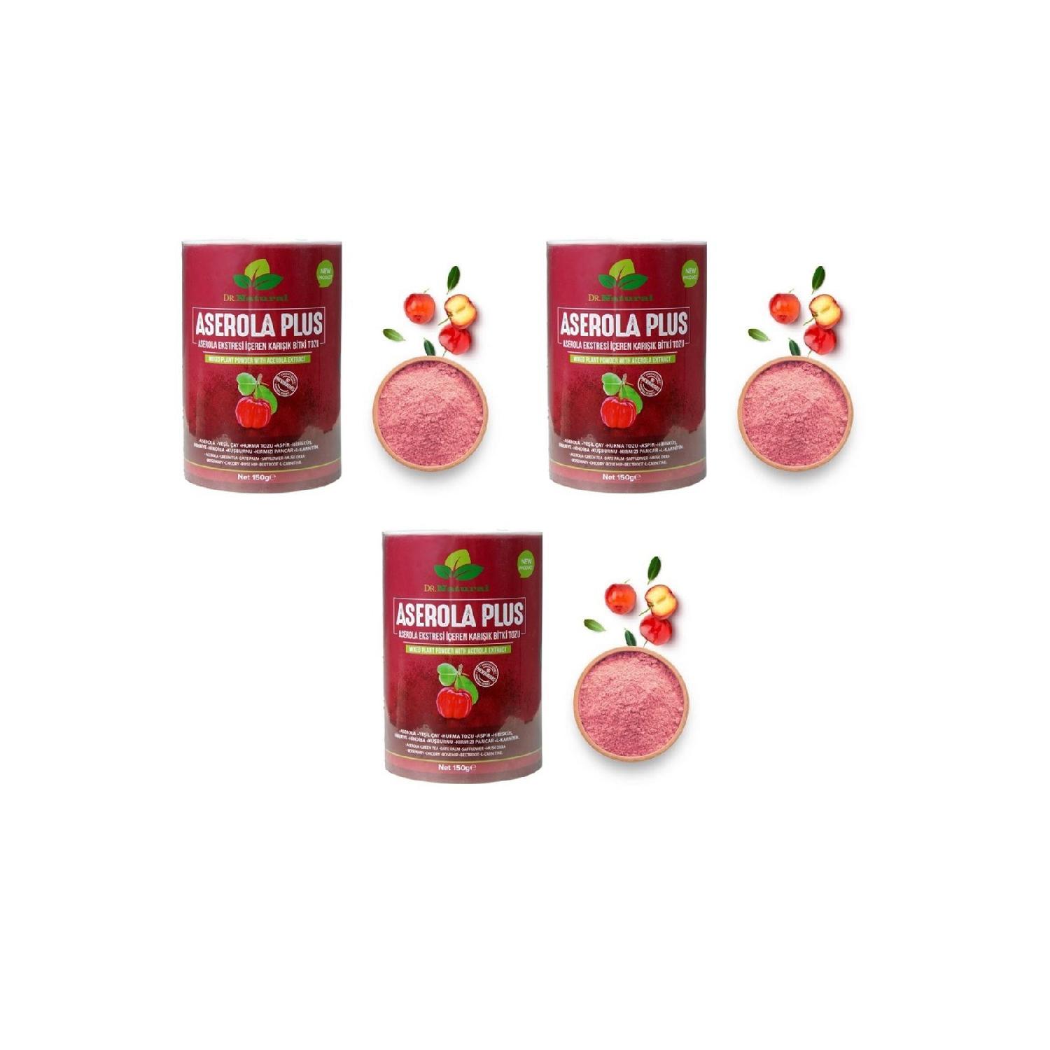 

Растительный порошок Acerola Plus, содержащий барбадосскую вишню, 150 г (3шт)