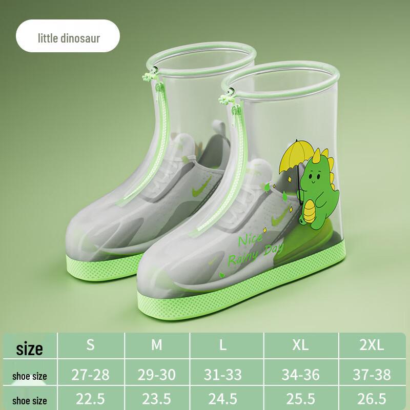 Children s Cartoon Dinosaur Waterproof Rain Shoe Covers