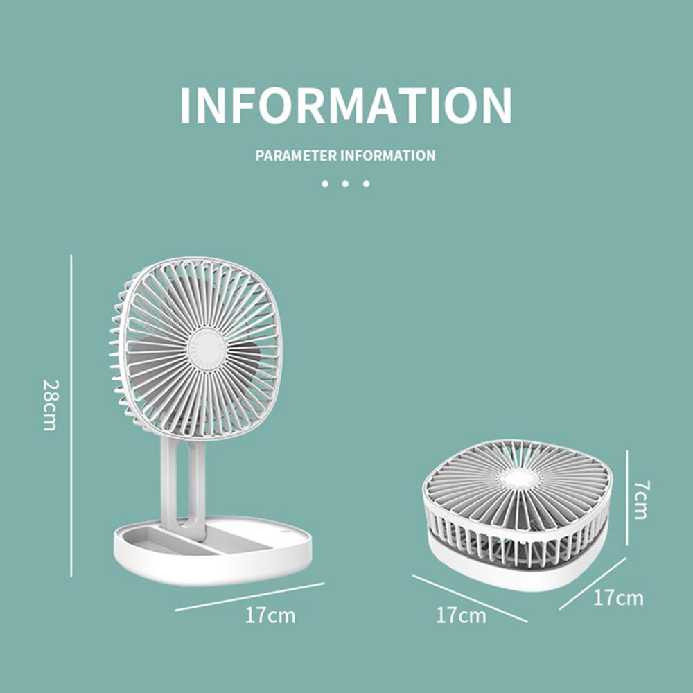 Faltfächer 3-Gang-Wind Desktop Outdoor Tragbarer Ventilator Sommer Mückenabwehr Aromatherapie Kühlung USB Ventilator