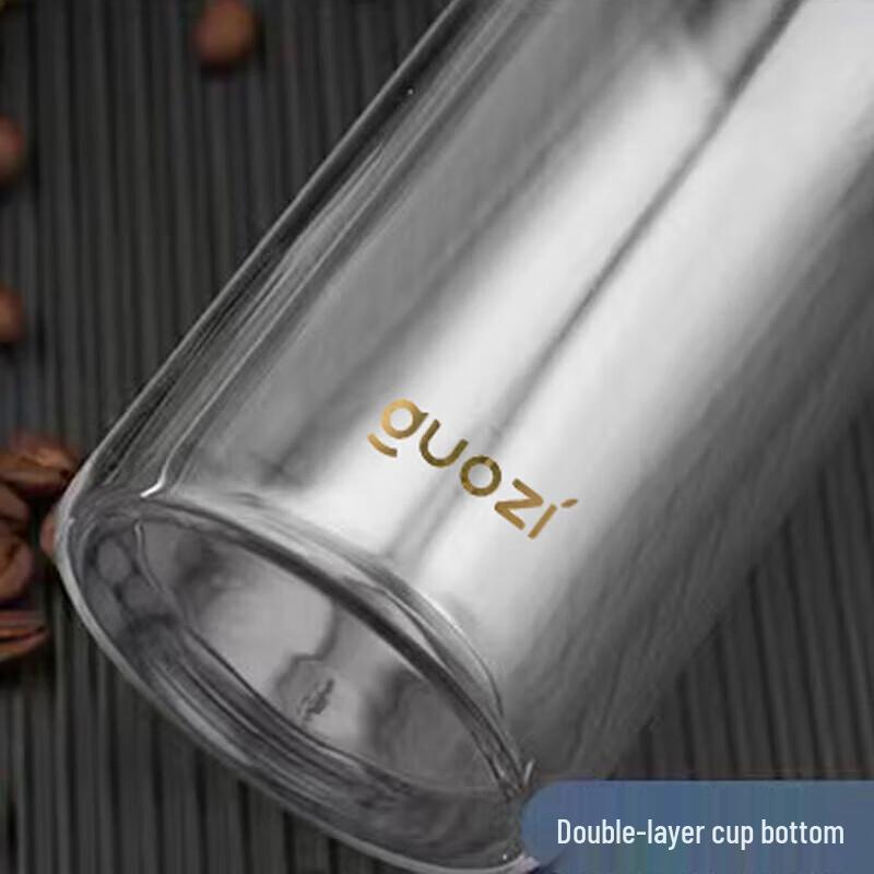 GUOZI GZ-S088 Yaxin Double Wall Glass Tea Infuser Mug