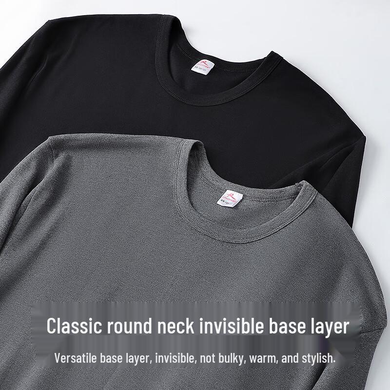 Langsha Men's Plus Size 100% Cotton Thermal Underwear Set