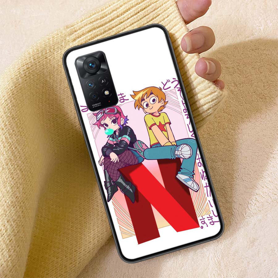 Scott Pilgrim Anime Phone Case For Redmi Note 13 14 15 Pro Plus 12 13C 12C 15C 9 10 10C 9T 9C 9A TPU Soft Cover Clear Cell Cases