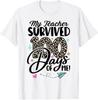 My Teacher Survived 100 Days Of Me Funny Leopard Unisex T-Shirt