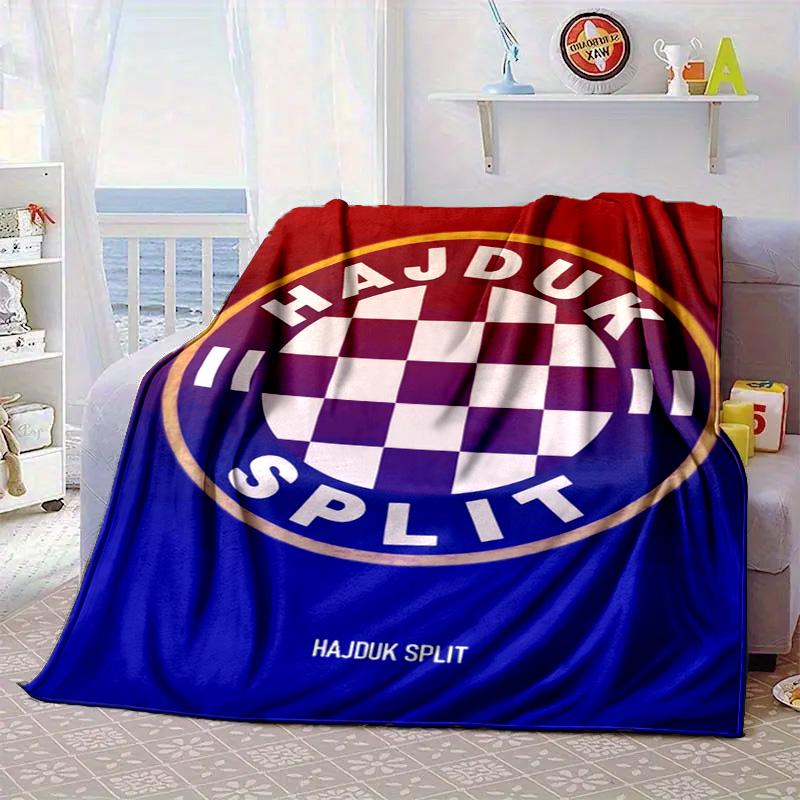 HNK Hajduk Split Coperta Portatile/Coperta Morbida Coperta da Letto Adatta per Viaggi Campeggio Soggiorni Uffici Divani Regali per Fan