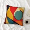 Federa Cuscino Astratta Moderna, Federa Cuscino con Forme Geometriche Colorate, Arte Mid-Century, Cuscino Decorativo per Divano
