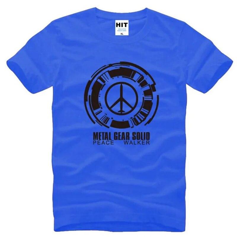 Metal Gear Solid Peace Walker Game Trička Unisex Krátký rukáv O Výstřih Bavlněné Unisex tričko Fitness tričko Homme Camisetas Hombre