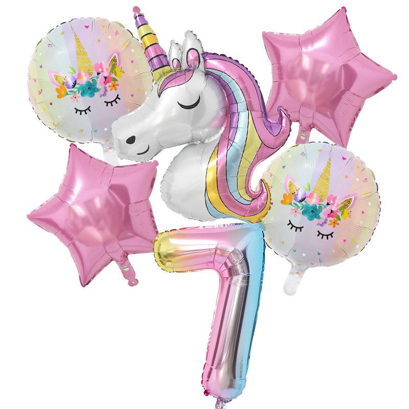 Cartoon Unicorn Birthday Party Decorationa  Unicorn Theme Bleware Paper Plate Cup Tablecloth Birthday Party Decor Supplies