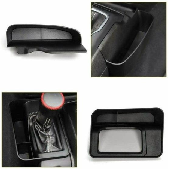 2X Gear Shift Side Storage Box Organizer Tray for Jeep Gladiator JT/JL  2018+