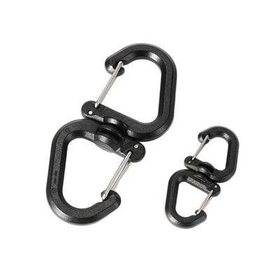 Outdoor 360 Rotating Hook Backpacks Carabiner Clip Portable S Chain Hooks Outdoor Swivels Clip Camping Double Hooks