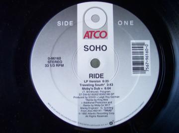 

12inch Record SOHO - Ride 096160 ATCO Records 1992 US Dance & Electronica Used