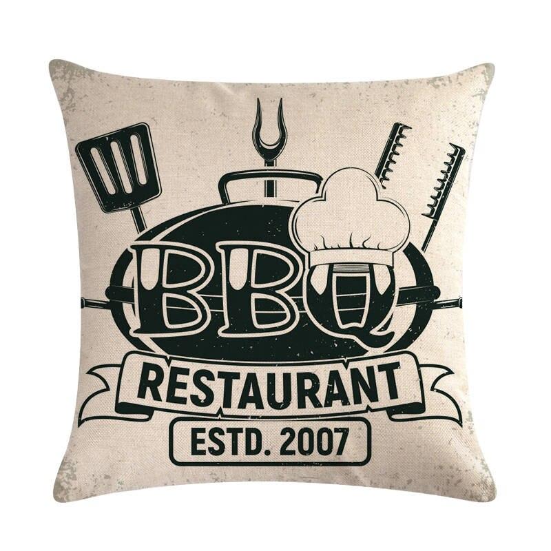 Kaufe Vintage Premium BBQ Grill Bar Home Decor Cushion Cover Style