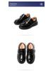 Boys' Black Leather College Shoes: Soft Sole, British Style for Spring & Autumn Shows
