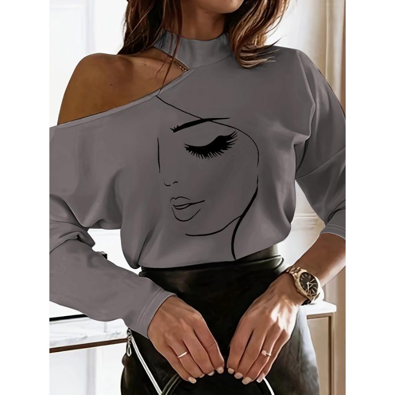 YYFS Women's Fashion Casual Spring Autumn Long Sleeve Half Turtleneck Blouses & Shirts