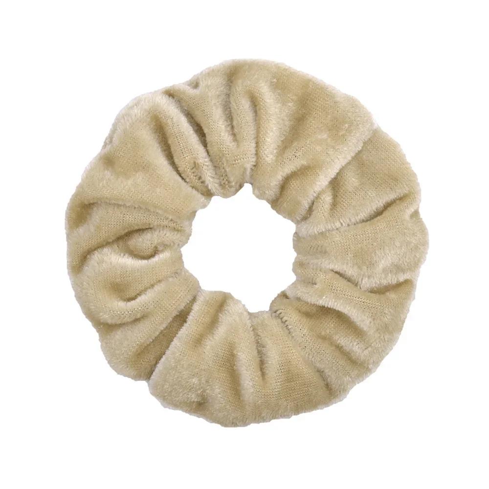 1 stuks Effen Kleuren Fluwelen Haar Scrunchies Dames Meisjes Paardenstaart Houder Hoofdband Elastische Haarbanden Haaraccessoires