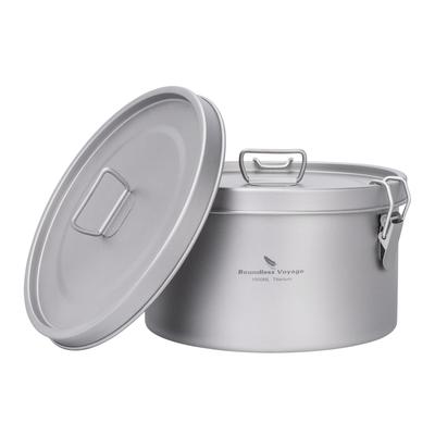 Boundless Voyage Titanium Multifunctional Food Storage with Airtight Lid and Steam Portable for and Picnics Container, 1500ml, Vent, Steamer,