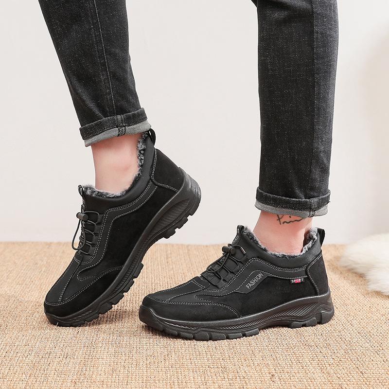 Große Größe 46 47 Winter Warme Freizeitschuhe Herren Frühling Damen Sneakers Stoff Männlich Outdoor Wanderschuhe Damen Baumwoll-Slipper