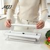 Modular Kitchen Drawer Dividers Aluminum Foil Dispenser, Adjustable Sliding Cut Organizer, Non-slip Base Gadgets for Organization Large Capacity