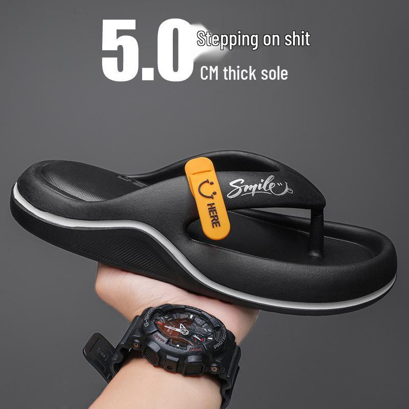 Men's Lightweight Cross-Border EVA Flip-Flops: Trendy Outdoor Casual Beach Slippers with Comfort Step.