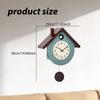 Chiming Cuckoo Clock with Pendulum Coo Decorative Wood Wall Watch for Family Friends