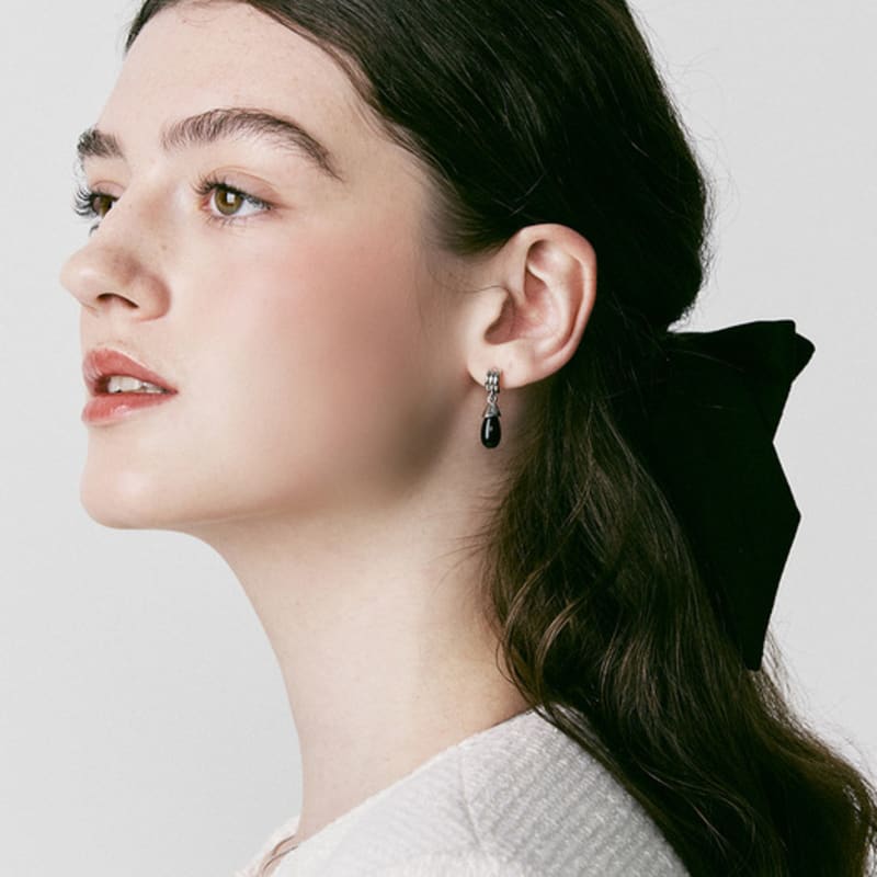 VINTAGE HOLLYWOOD Suede Double Ribbon Hairpin_VH249OHB008M