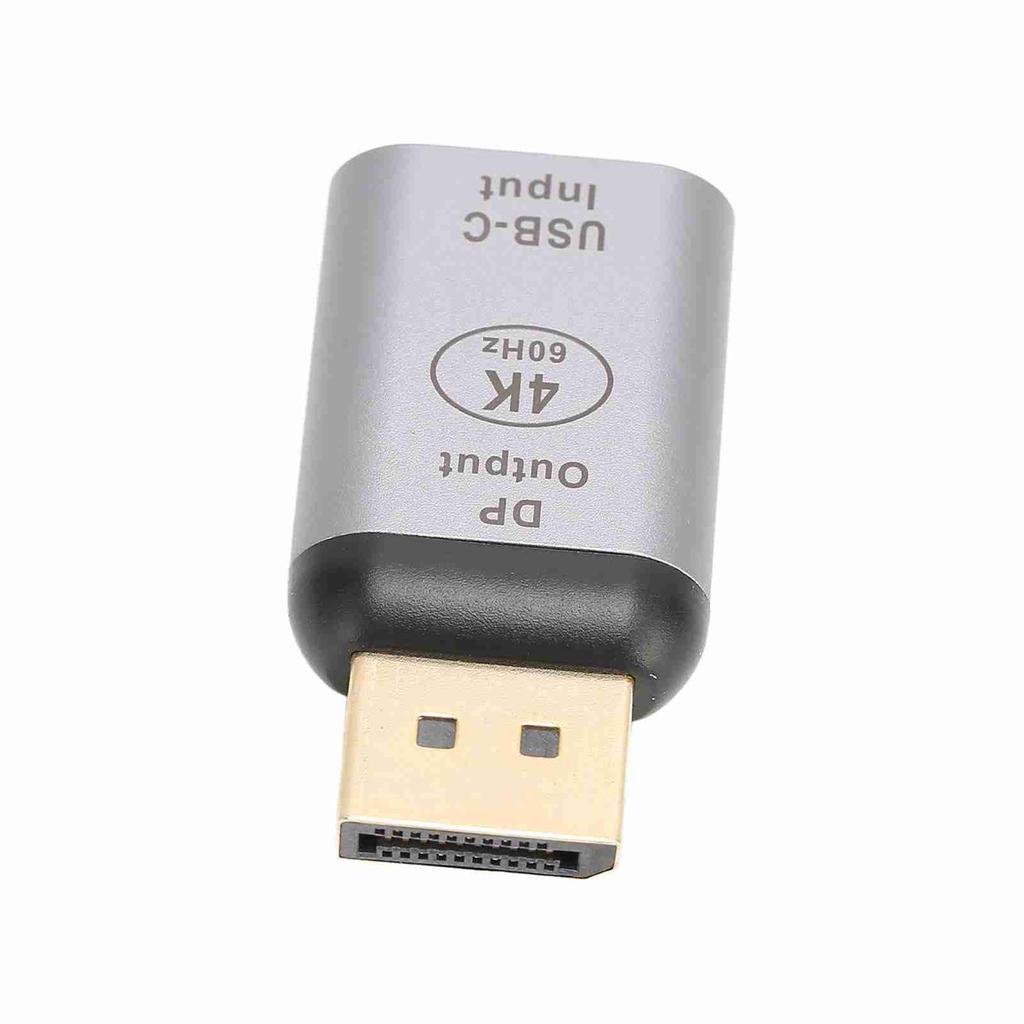 USB C To DisplayPort Adapter 4K 60Hz Plug and Play Compact Portable DisplayPort Adapter for Win for Android for OS X