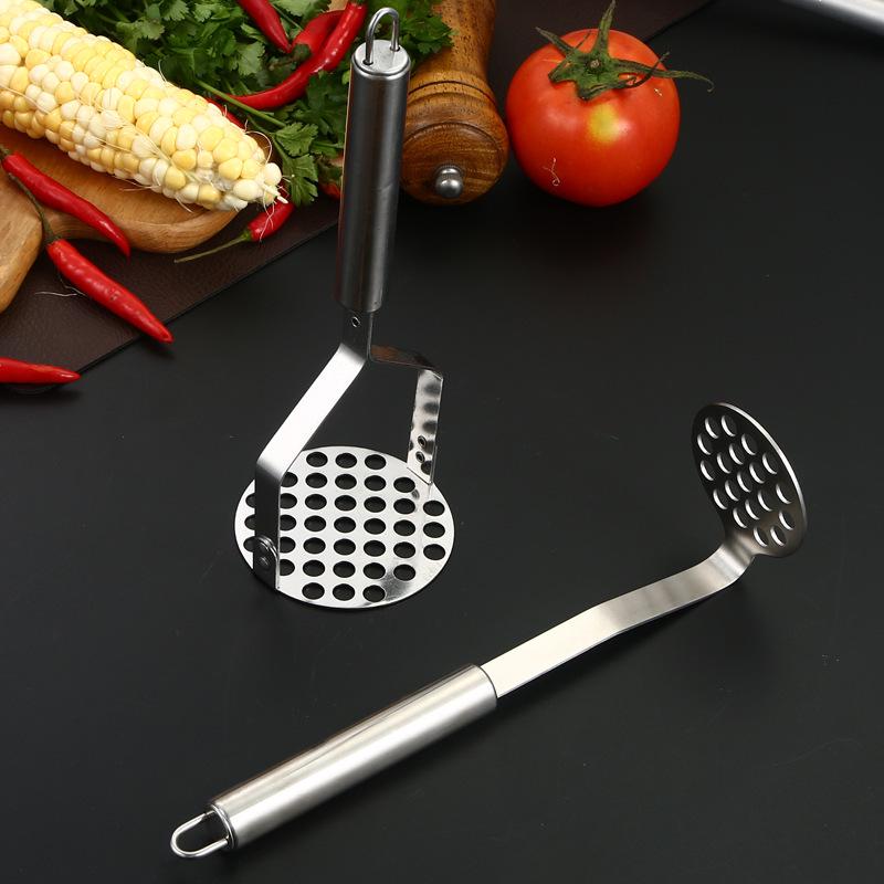 Stainless Steel Potato Masher & Baby Food Press Kitchen Tool