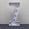 1Pc 91.5cm Light Up Digital Marquee Frame KT Board Number 0-9 Plug-in KT Board Party Decor Light Birthday Anniversary Decoration-Cool White Light