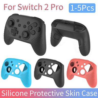 1/2/5Pcs For Nintendo Switch 2 Pro Game Controller Silicone Protective Case Anti-drop Soft Shell Anti-scratch Protective Cover