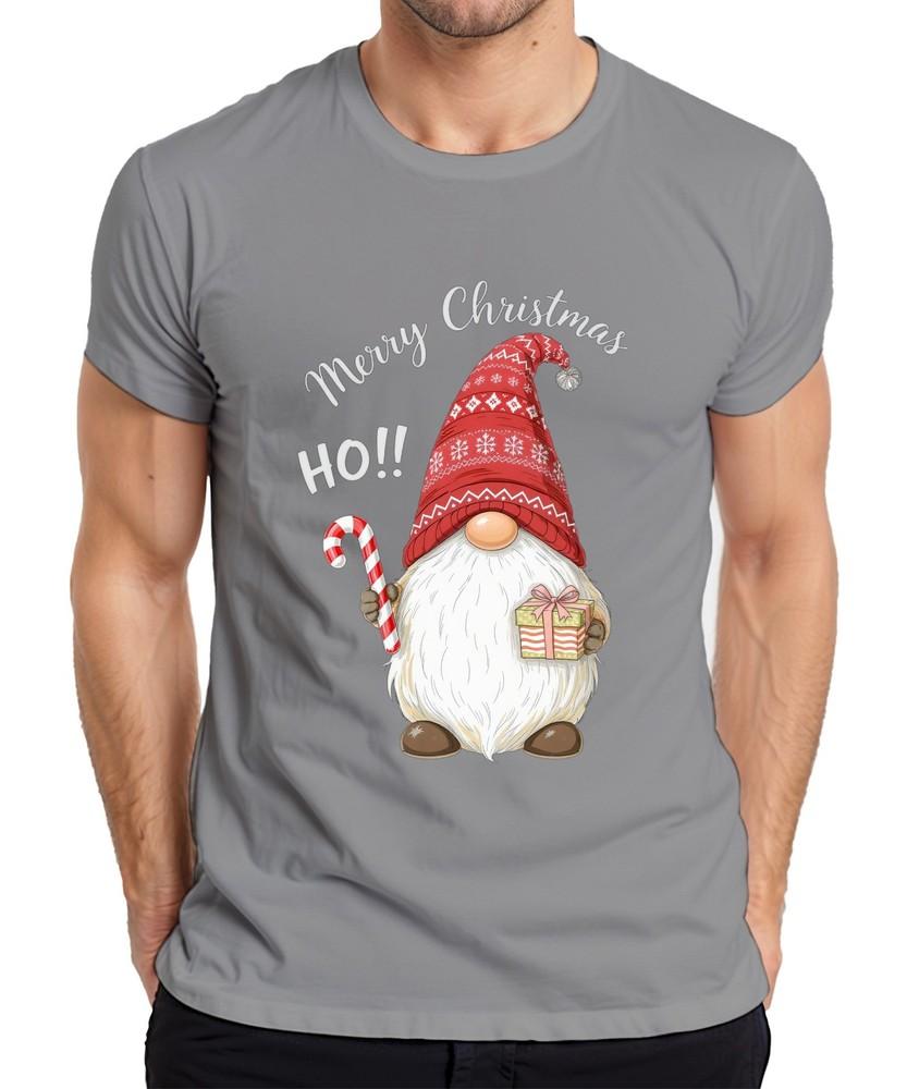 Merry Christmas Ho Christmas Gnome Gnome Candy Cane Hat Unisexs TShirt