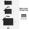 Puzzle Storage Bag for Children and Babies, Toy Sorting Mesh Bag, Card Storage Transparent Zipper Mesh Bag, 2-pack